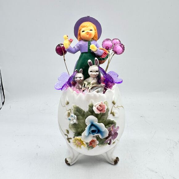 Spring Easter Assemblage Holiday Decorative Figurine - kitschy - Picture 2 of 5